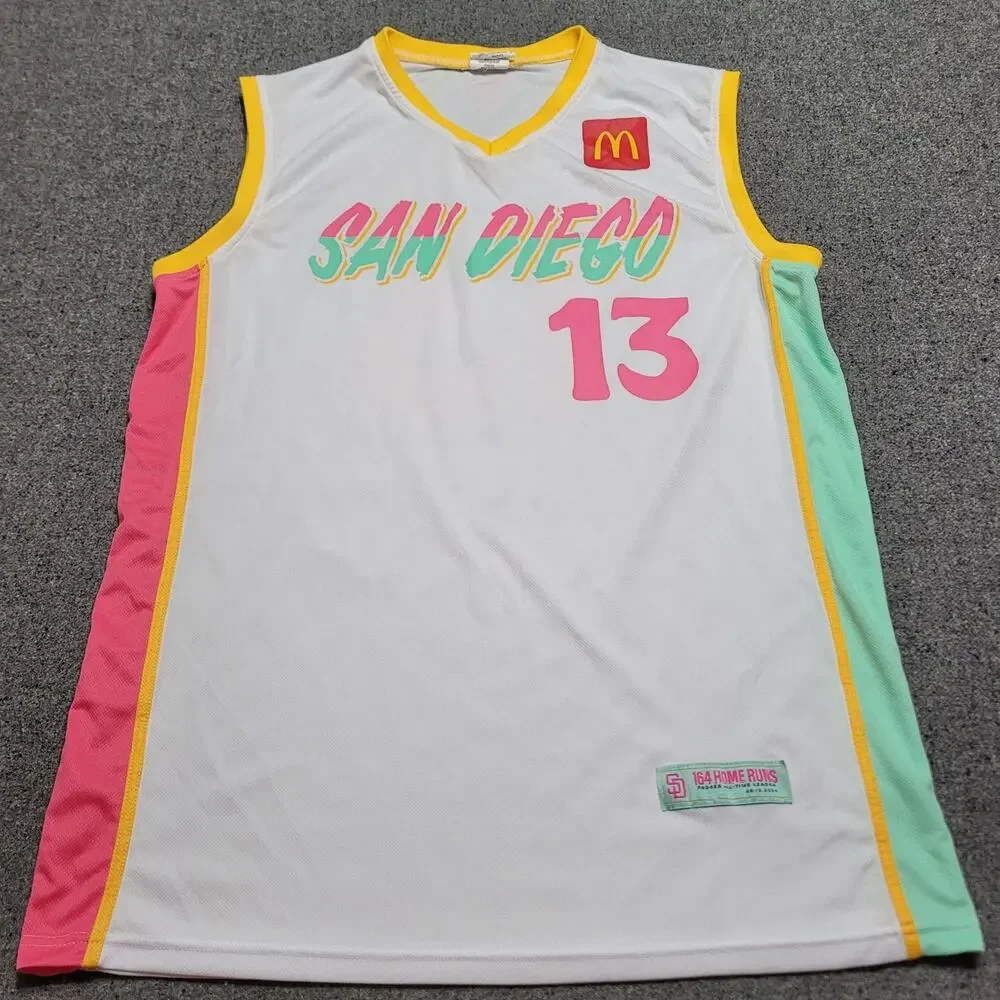 San Diego Padres Jersey Extra Large Manny Machado City Connect Basketball Tank